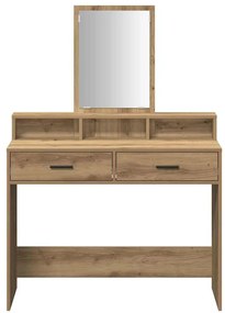 Mesinha de Maquilhagem com Gavetas Carvalho Artisan 100x41x140 cm