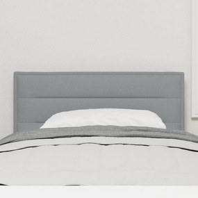 Cabeceira vidaXL Design Linhas Cinza Claro 80 cm em Tecido