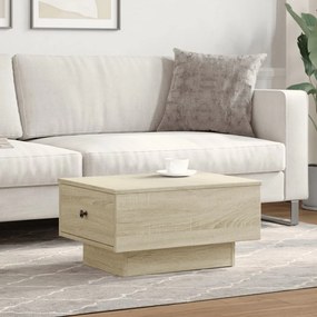 Mesa de centro 60x45x31 cm contraplacado carvalho sonoma