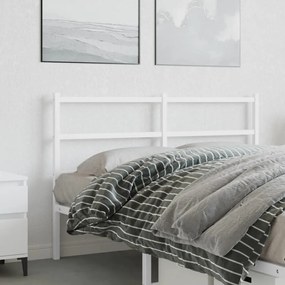 Cabeceira de cama 140 cm metal branco