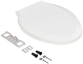 Tampo de sanita fecho suave com design remoção rápida branco