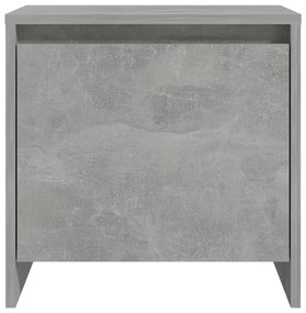 Mesa de cabeceira 45x34x44,5cm derivados madeira cinza cimento
