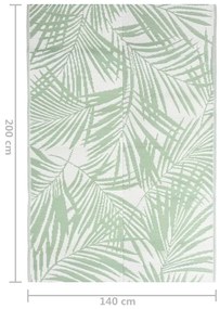 Tapete de exterior 140x200 cm ARAKIL PP verde