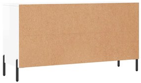 Banco sapateira 102x35x55 cm derivados madeira branco brilhante