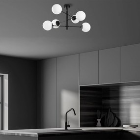 Candeeiro Arge – Preto – 75 x 75 x 40 cm