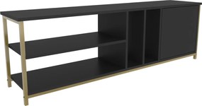 Móvel TV Stand Oneida – Dourado e Antracite – 140 cm x 35,3 cm x 50,8