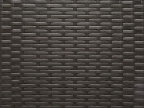 Caixa de arrumação em rattan sintético castanho 155 x 75 cm MODENA Beliani