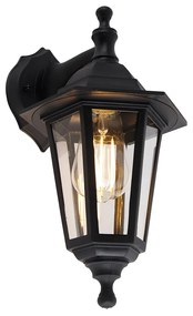 Candeeiro de parede inteligente para exterior preto IP44 incl. WiFi ST64 - New Haven