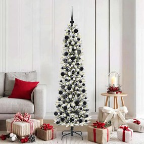 vidaXL Árvore de Natal Artificial Branco 180 cm PVC, Metal e Plástico