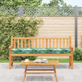 Almofadas de Palete para Banco 2 pcs Padrão de Folhas 180x40x8 cm Teci