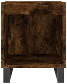 Mesa de cabeceira 40x35x50 cm derivados madeira carvalho fumado