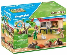 Playset Playmobil 71252 Country Rabbit Hutch 41 Peças