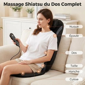 Assento de Massagem, 105 x 45 x 10 cm, Função de Aquecimento