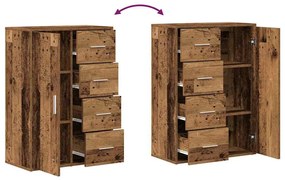 Buffets 2 pcs Madeira Velha 60x31x84 cm Madeira Engenharia