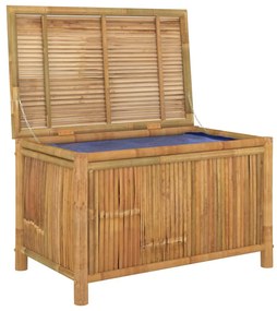 Caixa de arrumação para jardim 90x52x55 cm bambu