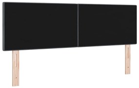 Cabeceira vidaXL Botões Almofadados Cinza Escuro 140 cm Veludo