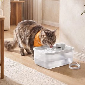 Beberouro para gatos , 4,5 L, silencioso 28,7 x 19,3 x 17,3 cm, com 3 filtros branco