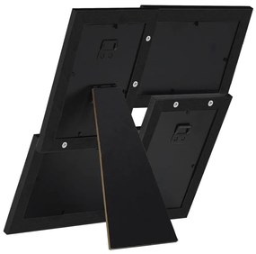 Moldura para 4x(13x18 cm) fotografias MDF preto