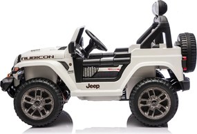 JIPE elétrico para Crianças Jeep Wrangler Rubicon LIFT  24V 4x4, Rodas de espuma EVA Branco