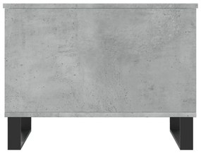 Mesa de centro 60x44,5x45 cm derivados madeira cinzento cimento