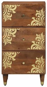 Aparador Castanho claro Madeira Sólida 40 x 33 x 75 cm Aparador