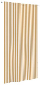 vidaXL Tela de varanda 140x240 cm tecido oxford amarelo e branco