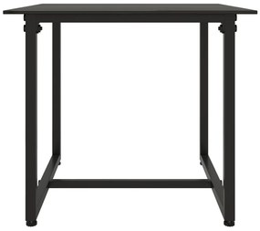 3 pcs conjunto lounge de jardim c/ almofadões vime PE preto