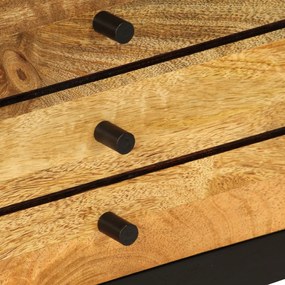 Móvel de TV em madeira de mangueira maciça 120x30x50 cm