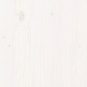 Canteiro elevado design cerca 200x50x70 cm pinho maciço branco