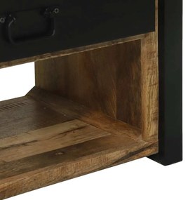 Cabideiro de Roupas com Ganchos e Prateleiras 110x40x185 cm Madeira de