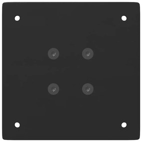 Pés de mesa de console 4 peças, preto, 72 cm, aço