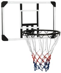 93670 vidaXL Tabela de basquetebol 71x45x2,5 cm policarbonato transparente