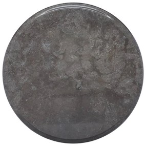 vidaXL Tampo de mesa Ø40x2,5 cm mármore preto