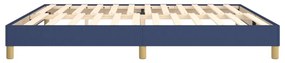 Estrutura de cama sem colchão 200x200 cm tecido azul