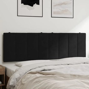 Almofadão de cabeceira 160 cm veludo preto