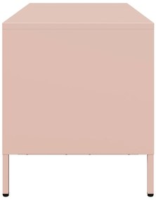 Móvel de TV 68x39x43,5 cm aço laminado a frio rosa