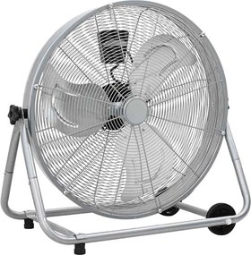 vidaXL Ventilador de tambor com roda Prateado 73 x 42 x 70 cm Alumínio