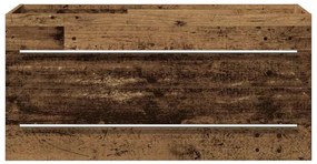 Armário lavatório 100x38,5x48 cm deriv. madeira madeira velha