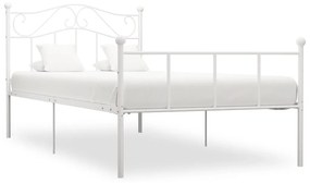 Estrutura de cama metal 90x200 cm branco - 283334