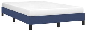 Estrutura de cama sem colchão 120x200 cm tecido azul