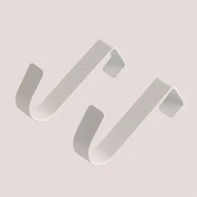 Cabide De Porta Em Aço Dalkey Branco - Sklum