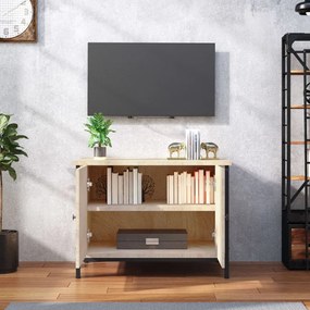 Móvel TV c/ portas 60x35x45 cm deriv. madeira carvalho sonoma