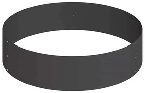 Vaso de Metal Aço/preto Aço Grande Modular Vaso de Metal