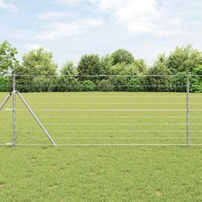 vidaXL Cerca de Campo 1x25 m Aço Galvanizado