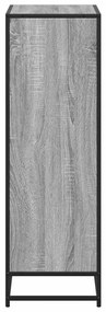 Estante 60x35x107,5 cm derivados de madeira cinzento sonoma