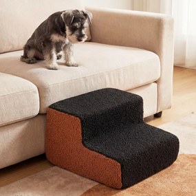 Rampa de espuma de 2 níveis para cães com capa lavável e inclinação suave para sofás, destinada a animais de estimação mais velhos ou com lesões – Pre