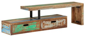 vidaXL Suporte de TV (118-200)x30x40 cm Madeira Maciça Reciclada