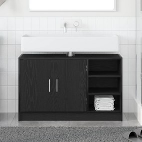 vidaXL Armário de Pia Carvalho Preto 90x29x55 cm Madeira Engenharia
