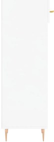 Sapateira 30x35x105 cm derivados de madeira branco brilhante