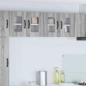 vidaXL Armário de Cozinha 2 pcs Cinza Sonoma 60 x 31 x 40 cm